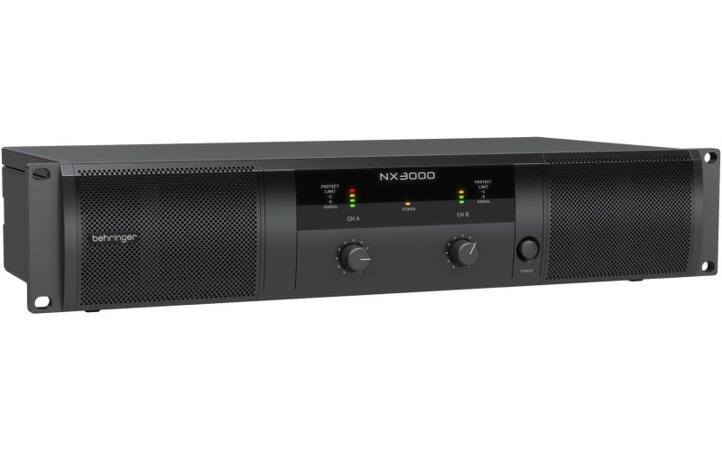 BEHRINGER NX3000 - ультра компактный усилитель, 2 x 1500 Вт/2 Oм, 2 x 900Вт/4 Oм