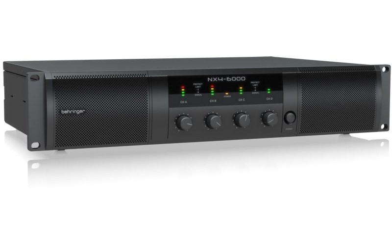 BEHRINGER NX4-6000 - усилитель мощности четырехканальный, 4 x 1600Вт 2Ом, 860Вт 4Ом , 440Вт 8Ом,