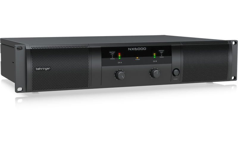 Behringer NX6000 - усилитель мощности, 2х1600 Вт/8 Ом, 2х3000 Вт/4 Ом,