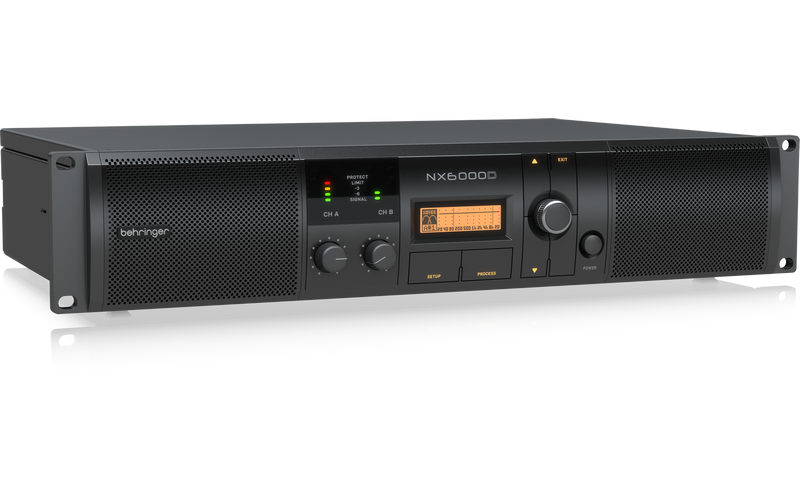 Behringer NX6000D - усилитель мощности 2 х 3000 Вт при 4 Ом; 2 х 1600 Вт при 8 Ом