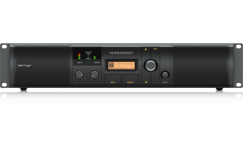 Behringer NX6000D - усилитель мощности 2 х 3000 Вт при 4 Ом; 2 х 1600 Вт при 8 Ом