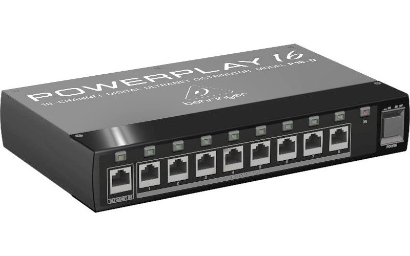 BEHRINGER P16-D - 16-канальный разветвитель сигнала системы мониторинга ULTRANET