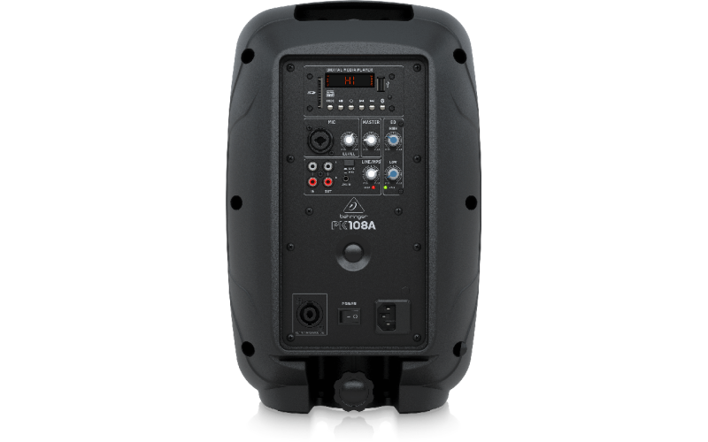 BEHRINGER PK108A - активная акустическая система, 2-х полосная, 240 Вт, 20 Гц-20 кГц, SPL 90 дБ, MP3