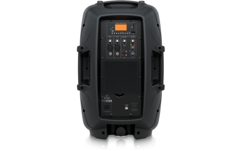 BEHRINGER PK112A - активная акустическая система, 2-х полосная, 600 Вт, 20 Гц - 20 кГц, 95 дБ, MP3,
