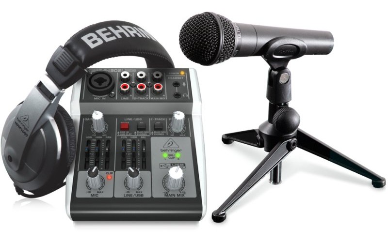 BEHRINGER PODCASTUDIO 2 USB - комплект для домашней звукозаписи и подкастинга.