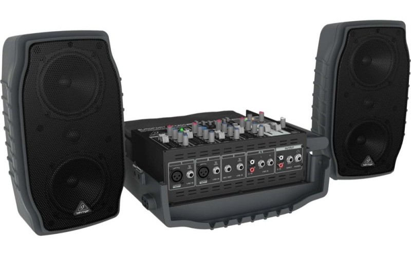 Behringer PPA200 - Портативная система звукоусиления,150 Вт, 5 каналов, микрофон