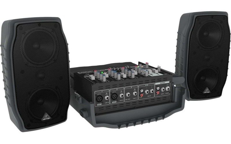 Behringer PPA200 - Портативная система звукоусиления,150 Вт, 5 каналов, микрофон