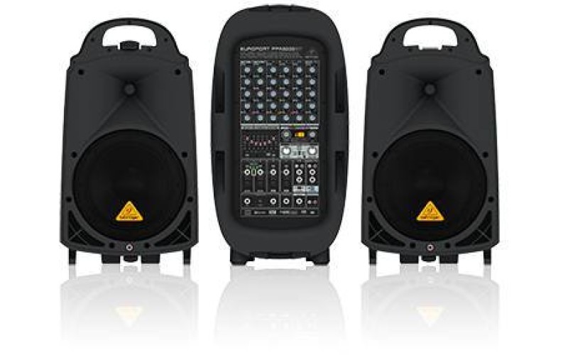 Behringer PPA2000BT - 8-канальная портативная система звукоусиления, 2х1000Вт 4Ом, 2х500Вт 8Ом, DSP