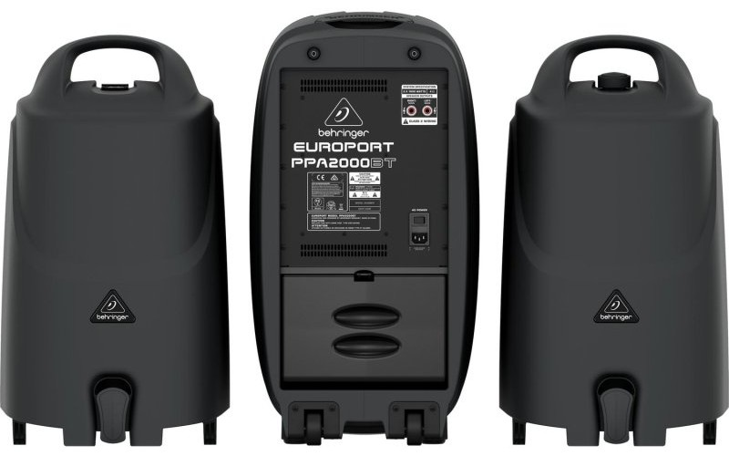 Behringer PPA2000BT - 8-канальная портативная система звукоусиления, 2х1000Вт 4Ом, 2х500Вт 8Ом, DSP