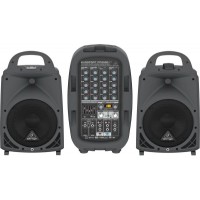 Behringer PPA500BT - 6-канальная портативная система звукоусиления, 2х250Вт 4Ом, 2х160Вт 8Ом, DSP