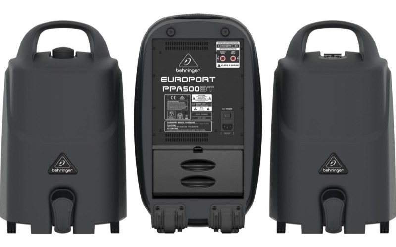 Behringer PPA500BT - 6-канальная портативная система звукоусиления, 2х250Вт 4Ом, 2х160Вт 8Ом, DSP