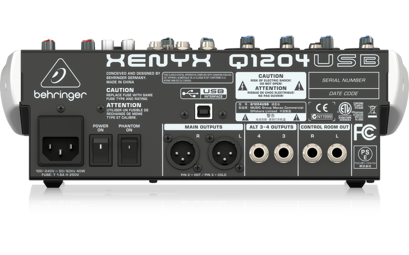 BEHRINGER Q1204USB - микшерный пульт