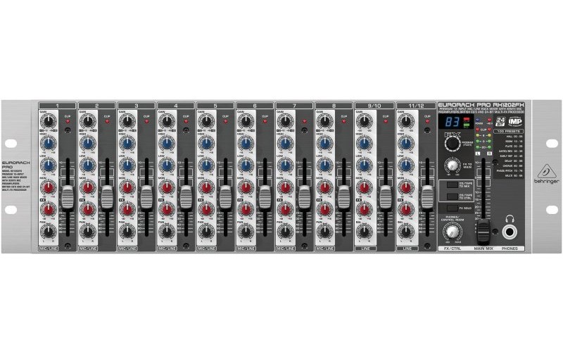 BEHRINGER RX1202FX V2 - микшер 12-ти канальный, с микрофонными предусилителями и Multi-FX процессоро