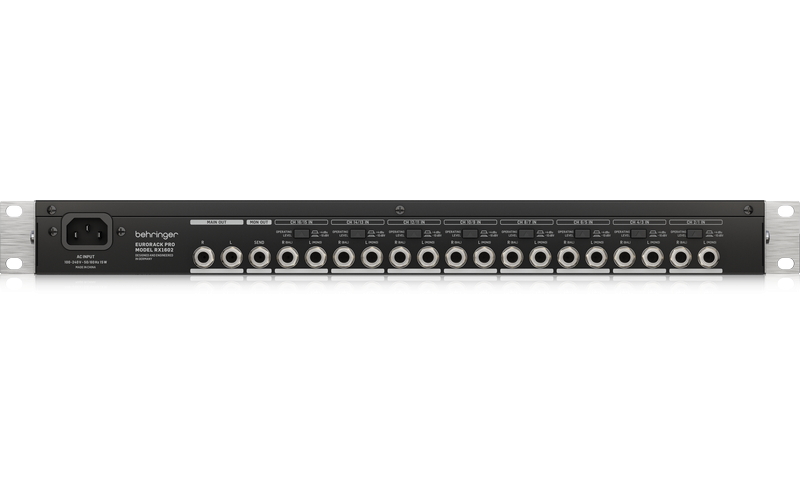BEHRINGER RX1602 V2 - микшерный пульт , 8 моно/стерео,16 балансных линейных входов