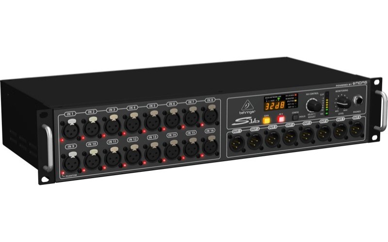BEHRINGER S16 - выносной сценический модуль для подключения аудио устройств к микшеру X32