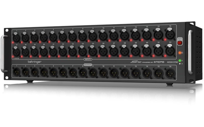 BEHRINGER S32 - стейджбокс для цифровых микшеров, 32 входа, 16 выходов