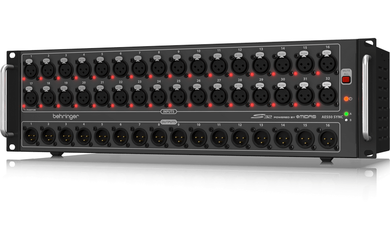 BEHRINGER S32 - стейджбокс для цифровых микшеров, 32 входа, 16 выходов