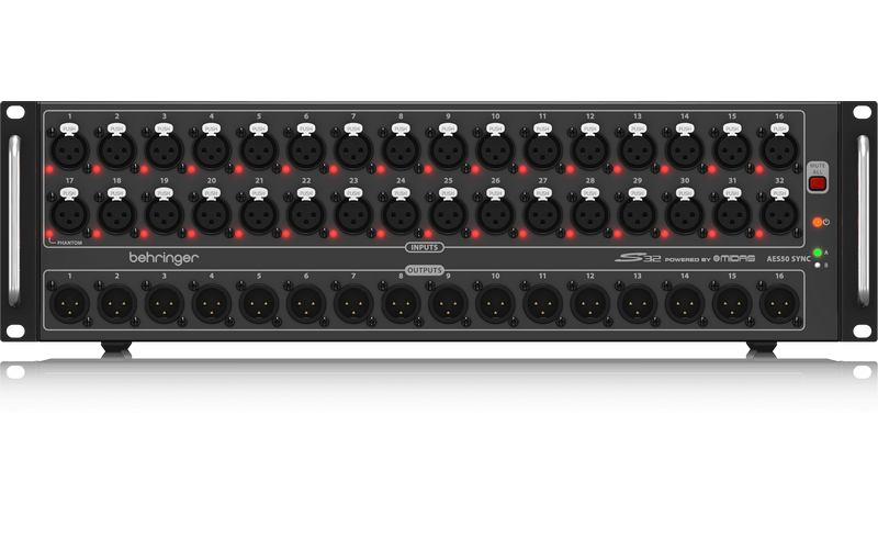 BEHRINGER S32 - стейджбокс для цифровых микшеров, 32 входа, 16 выходов