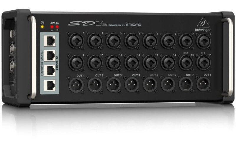 BEHRINGER SD16 - стейджбокс для цифровых микшеров, 16 входов, 8 выходов