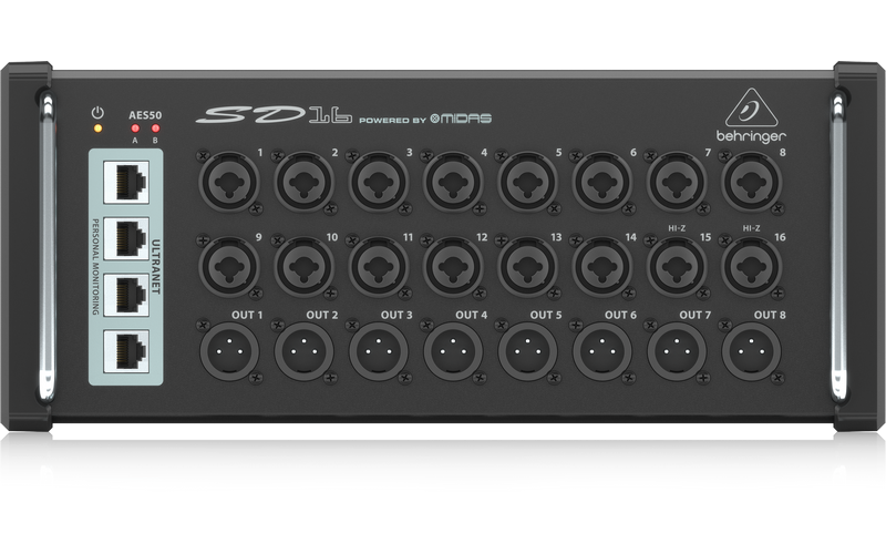 BEHRINGER SD16 - стейджбокс для цифровых микшеров, 16 входов, 8 выходов