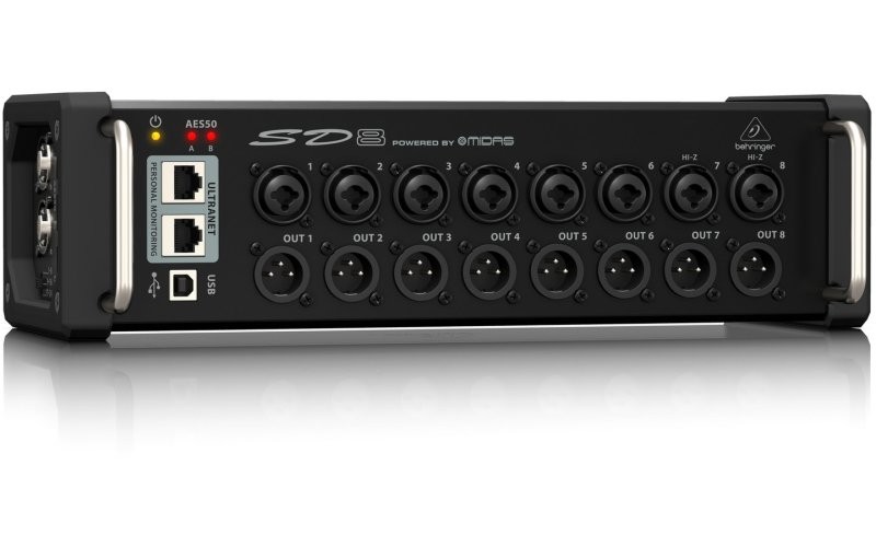 BEHRINGER SD8 - стейджбокс для цифровых микшеров, 8 входов, 8 выходов