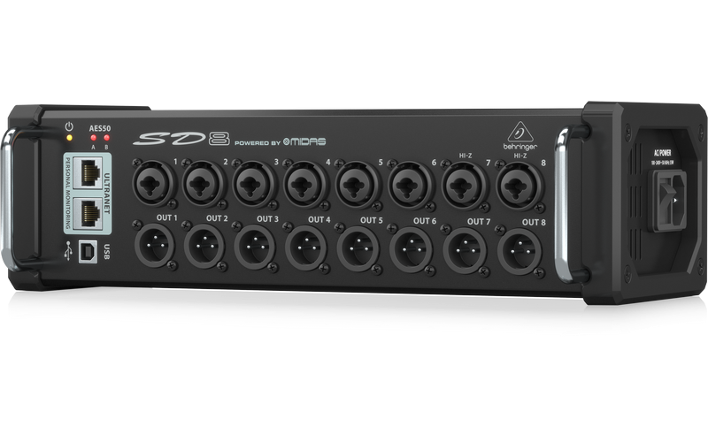BEHRINGER SD8 - стейджбокс для цифровых микшеров, 8 входов, 8 выходов