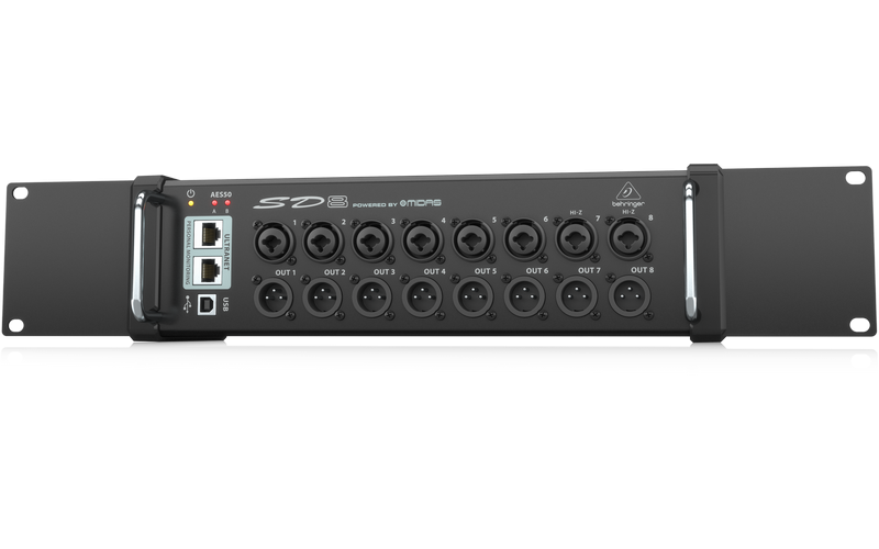 BEHRINGER SD8 - стейджбокс для цифровых микшеров, 8 входов, 8 выходов