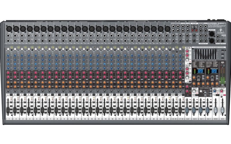 Behringer SX3242FX - микшер,24 моновхода, 2 осн. и 2 дополн.стереовхода, 4 AUX-шины, 4 подгруппы