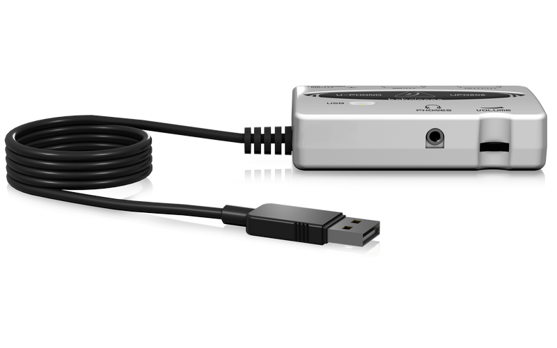 BEHRINGER UFO202 внешний USB интерфейс с предусилителем для виниловых проигрывателей