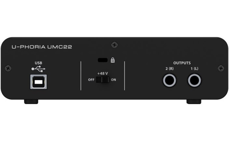 BEHRINGER UMC22 внешний интерфейс USB