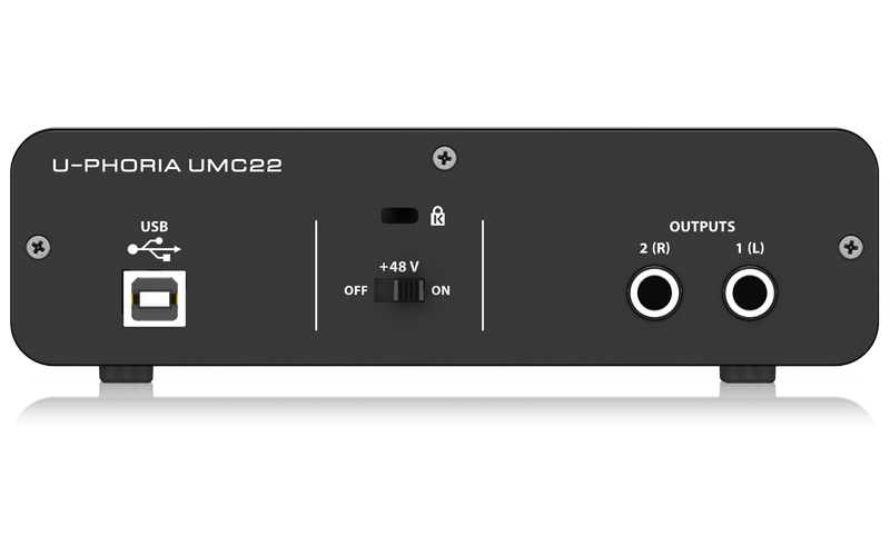 BEHRINGER UMC22 внешний интерфейс USB