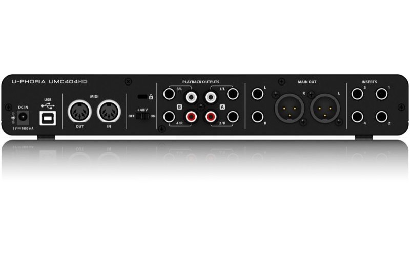 BEHRINGER UMC404HD внешний USB / MIDI интерфейс для записи и воспроизведения звука на PC или MAC