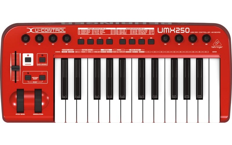 BEHRINGER UMX250 - полноразмерная MIDI клавиатура