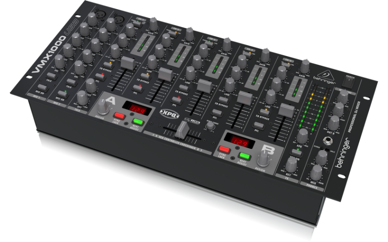 Behringer VMX1000USB - микшер для DJ, 7-канальный,встроенный USB-интерфейс, МАС, РС, микр.предусил.