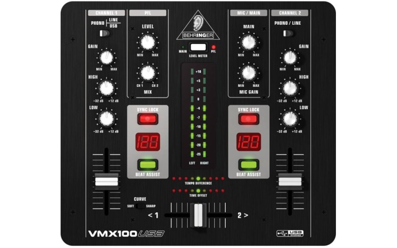 BEHRINGER VMX100USB - DJ микшерный пульт