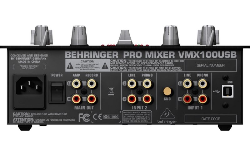 BEHRINGER VMX100USB - DJ микшерный пульт