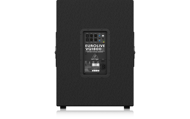 BEHRINGER VQ1800D - активный сабвуфер, 500 Вт,стерео-кроссовер, динамик 18