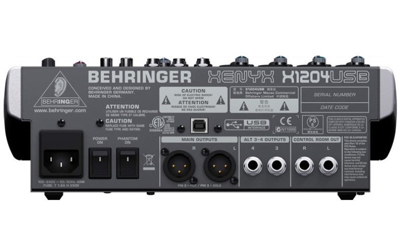 BEHRINGER X1204USB - микшерный пульт