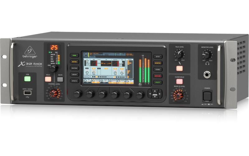 Behringer X32 RACK- цифровой микшер, 40-каналов, 25 шин, 8 стрео FX слотов