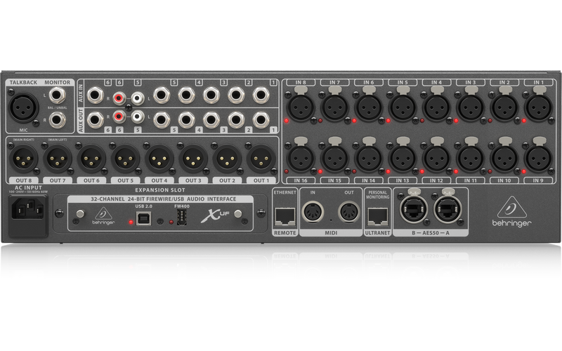 Behringer X32 RACK- цифровой микшер, 40-каналов, 25 шин, 8 стрео FX слотов