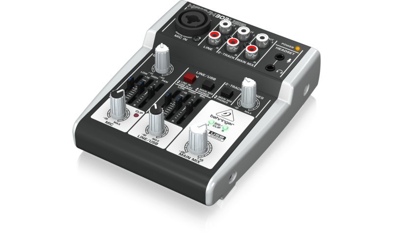 BEHRINGER XENYX 302USB - мини компьютерный микшерный пульт