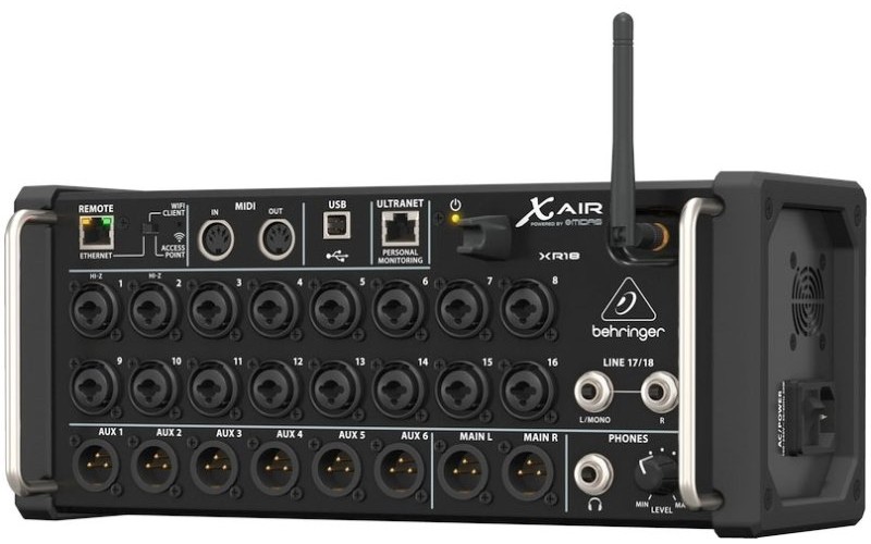 Behringer XR18 - цифровой рэковый микшер 18 каналов, WiFi модуль
