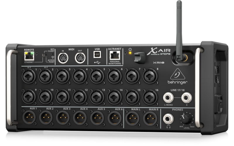 Behringer XR18 - цифровой рэковый микшер 18 каналов, WiFi модуль
