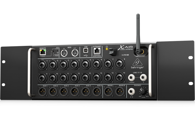 Behringer XR18 - цифровой рэковый микшер 18 каналов, WiFi модуль