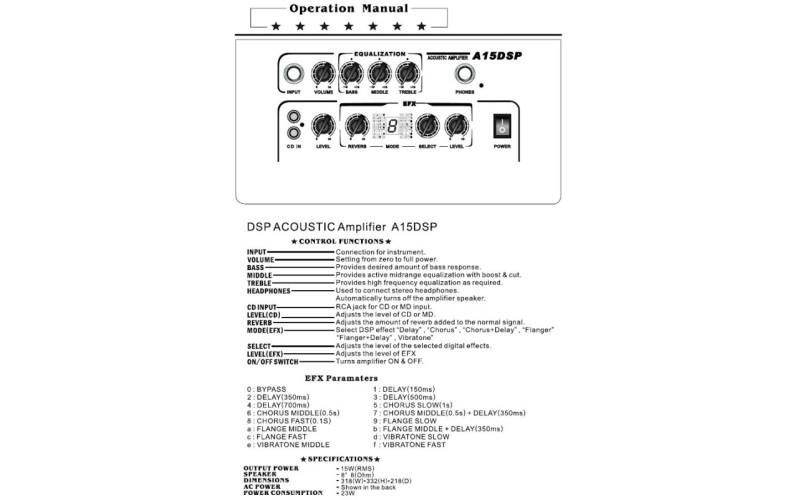 BELCAT A15DSP комбик для акустической гитары 15W