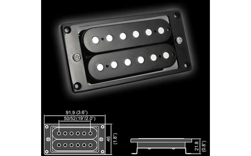 BELCAT BH-22ANeck-BK Звукосниматель магнитный, хамбакер, нековый, черный