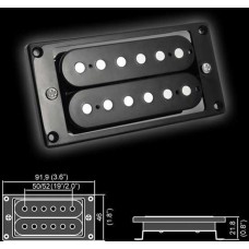 BELCAT BH-22Bridge-BK Звукосниматель магнитный, хамбакер, бриджевый, черный