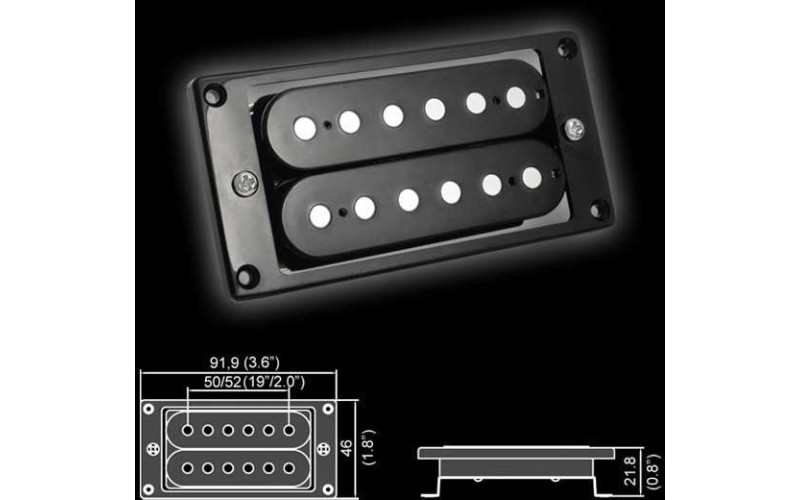 BELCAT BH-22Bridge-BK Звукосниматель магнитный, хамбакер, бриджевый, черный