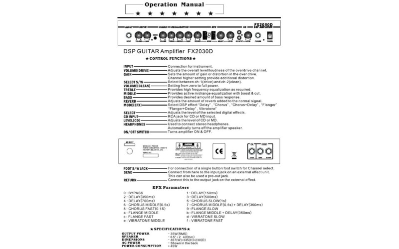 BELCAT FX2030D гитарный комбик 30W