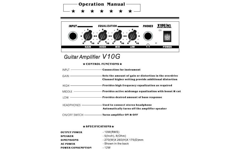 BELCAT V10G гитарный комбик 10W